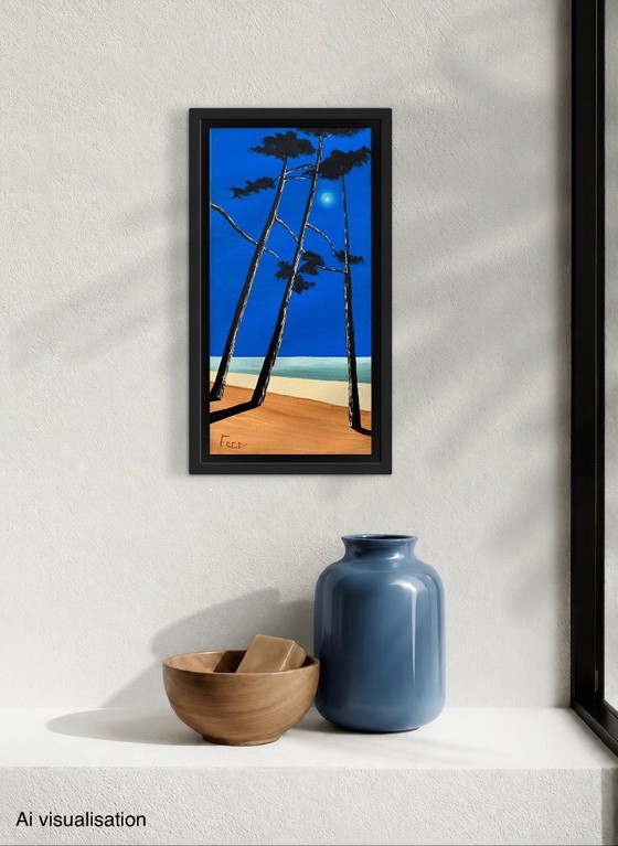 Acrylic on canvas frame 40x20cm. – Paintings & Drawings (photo 3 of 5)