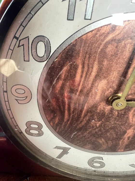 Image 1 of Orologio da camino in ceramica vintage WGP di metà secolo di S&G (Scheurich e Greulich)