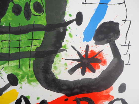 Joan Miró: Surrealist Green Figure, Signed Lithograph – Lithographs & prints, Paper (photo 6 of 6)