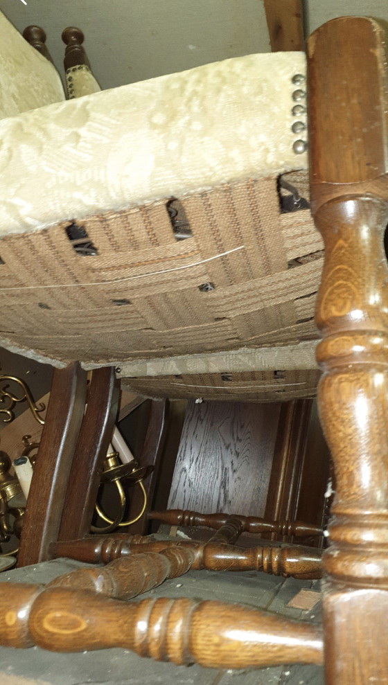 6 Sillas de Comedor Clásicas de Roble – Textile, Wood (photo 9 of 9)
