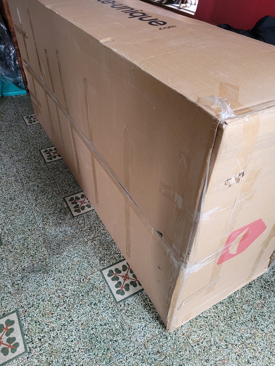 Image 1 of Nieuwe leren 3-zitsbank