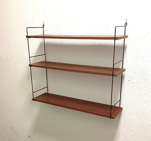 Appendiabiti da parete anni '50 a tre ripiani
