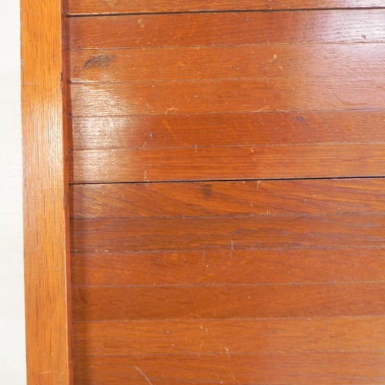 Image 1 of Eichenschrank mit Rollläden und 3 Rollläden, 180 cm hoch, 1950er Jahre