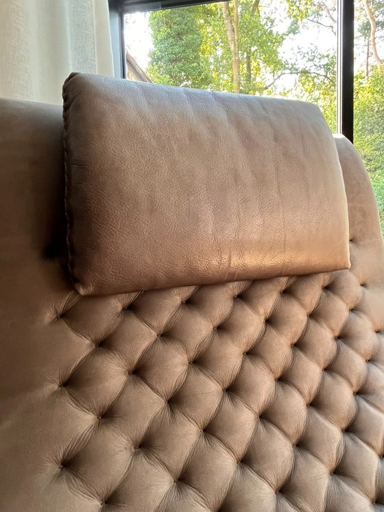 De Sede DS-51 Relax Fauteuils (2) + Hoofdsteunen (2) + Voetenbank (1) - Naturale Leder - Kleur Espresso (photo 3 of 5)