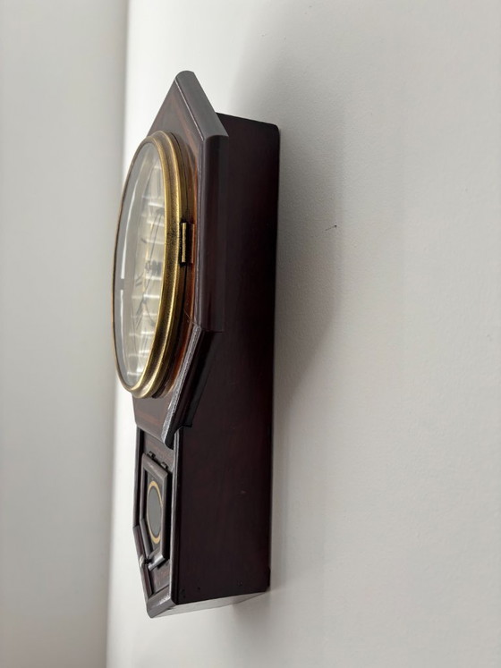 Orologio da parete ottagonale originale vintage di Seth Thomas – Glass, Wood (photo 5 of 5)