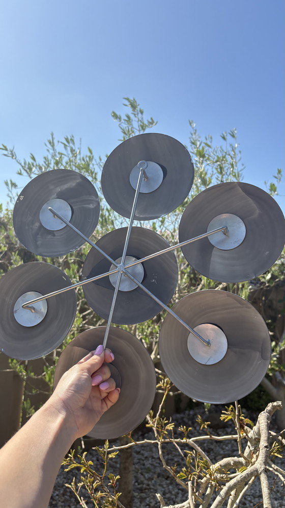 Image 1 of Vintage design spherical glass mirror round flower shape Bubble Mirror