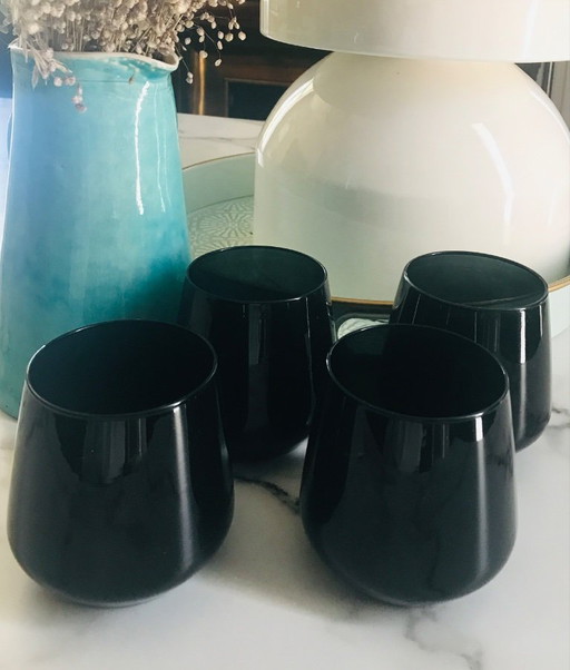 Verres à eau verre fumé