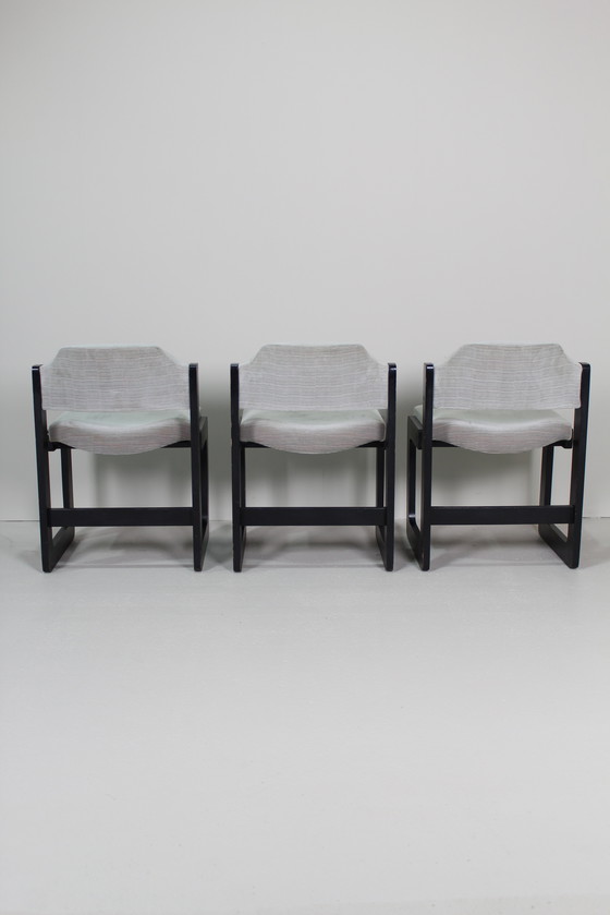 Image 1 of 6X Vintage Dining Chairs - Brutalist 1970s