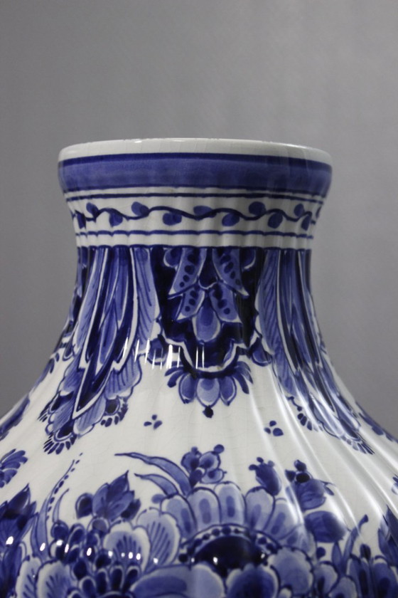 Image 1 of Große Vase/Lampenfuß von Royal Delft, Code CG 1962, Holland