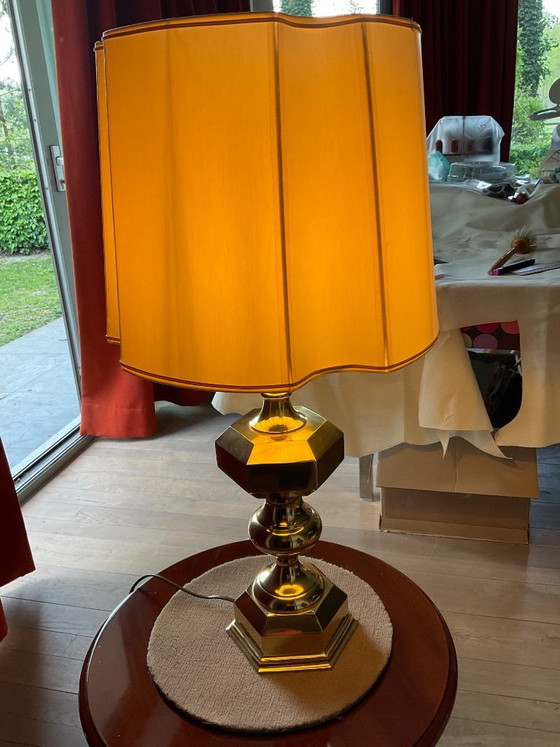Image 1 of Table lamp in solid copper.