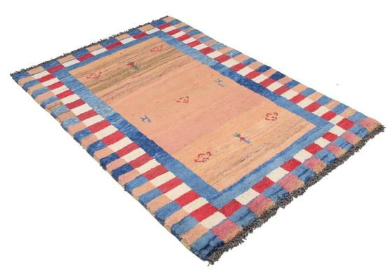 Image 1 of Original Persian carpet Gabbeh Ghashghai oriental carpet 154 cm x 107 cm old natural