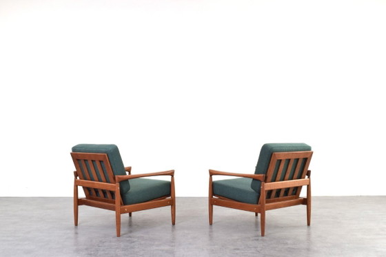 Mid-Century Kolding Lounge Chairs by Erik Wørts for IKEA, 1960s., Set of 2 – Armchairs, Textile, Wood (photo 5 of 16)