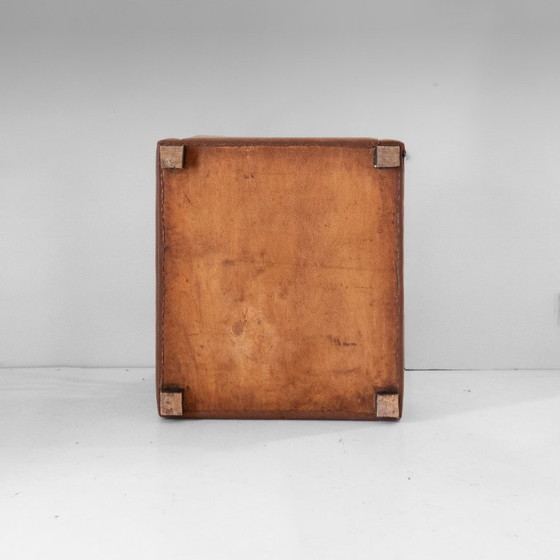 1X Italiaanse Art Déco Converteerbare Fauteuil / Slaapstoel in Bruin Eco-Leer, jaren 20. – Skai (photo 7 of 20)