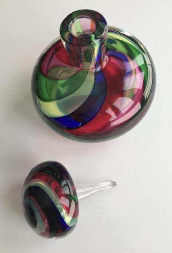 Image 1 of Formia Vetri Di Murano, Facettiertes Parfüm – großes Format, Luigi Onesto zugeschrieben.