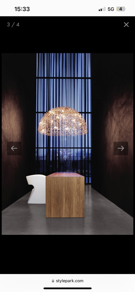 Marca Van Egmond Crystal Waters Lámpara Colgante Campana – Brand van Egmond, hanglampen, Metal