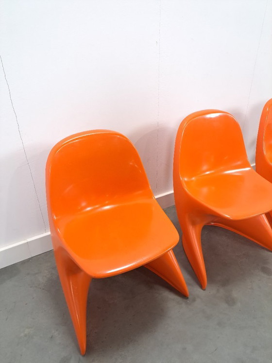 Image 1 of Seggiolone Casalino I in plastica arancione