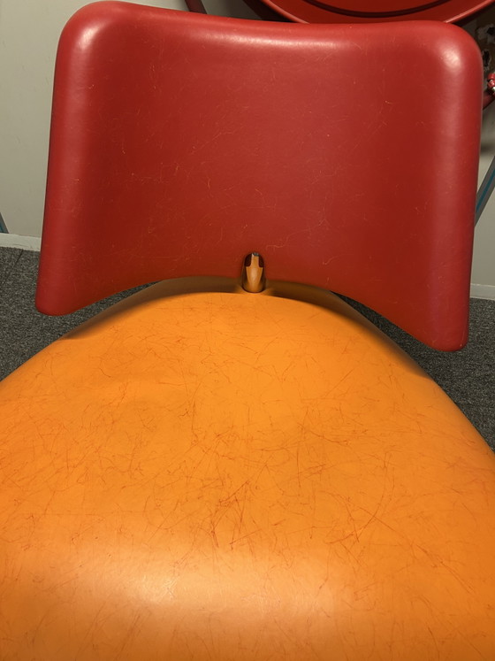 Image 1 of Leolux Pallone Red Orange armchair Mellow Edition