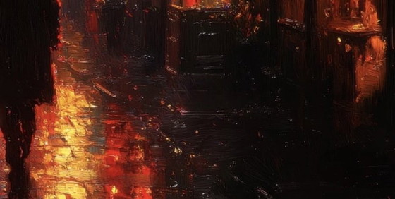 Image 1 of Obra de arte NEON NIGHT WANDERER XXL