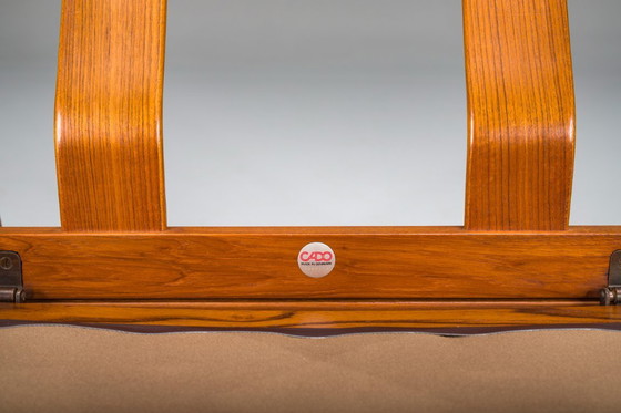 Image 1 of  Mid Century Modern FD 164 fauteuil in teak en zwart leer van Arne Vodder voor Cado, Denemarken, 1960