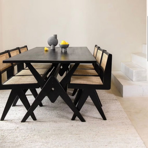 Set di 6 sedie in rattan Detjer – eetkamerstoelen
