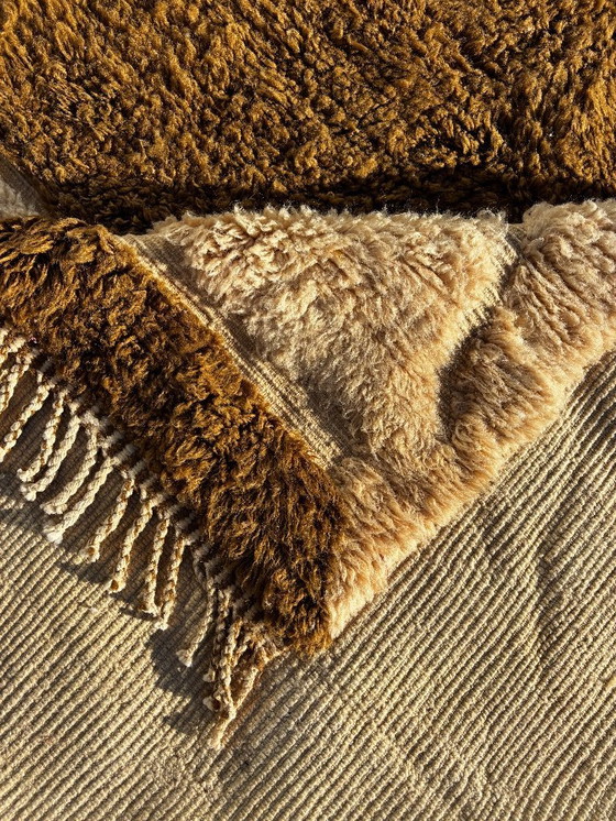 Image 1 of Lussuoso tappeto berbero marocchino in lana 210x300 cm – Tappeto berbero per interni e soggiorno