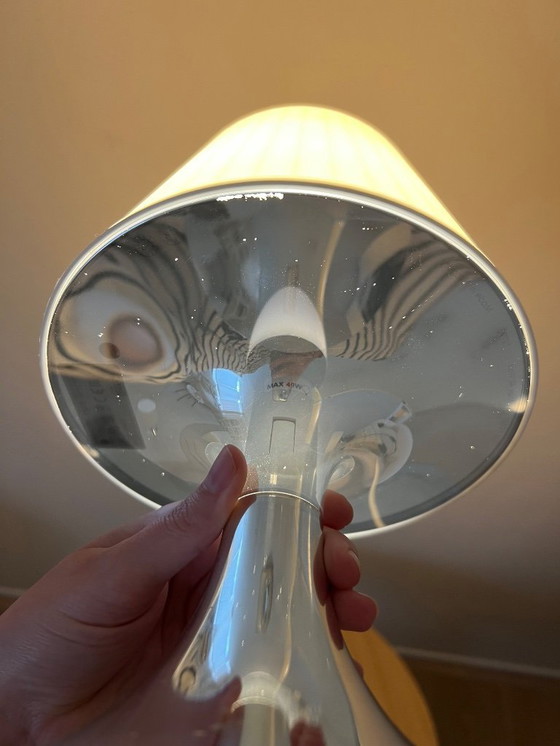 Image 1 of Ikea vintage lamp Lampan wit zilver