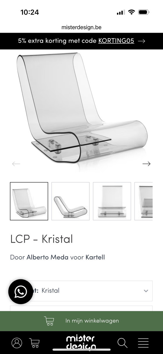 Image 1 of LCP Chaiselongue von Kartell von Maarten Van Severen