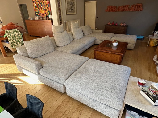 Canapé Jori Tigra Divan-base tissu savane CO122