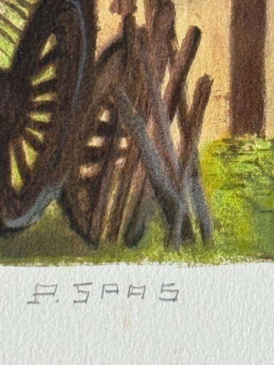 Image 1 of Litografia "Mulino a vento" di Pierre Spas