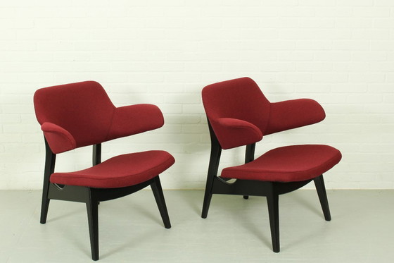 Image 1 of Coppia di poltrone lounge di Louis van Teeffelen per Wébé – stile olandese Mid-Century Modern (anni '60)