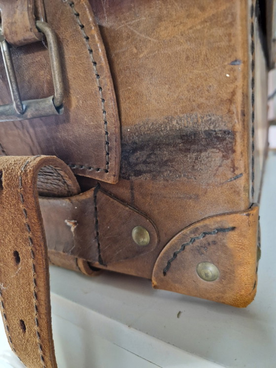 Vintage Reiskoffer – Reistassen, Leather, Metal (photo 7 of 15)
