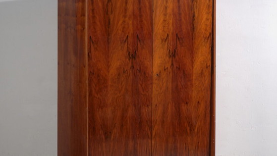 Armadio in palissandro di metà secolo – Cecoslovacchia, attribuito a Pravánec, anni '50 – Mid Century Modern (photo 3 of 40)