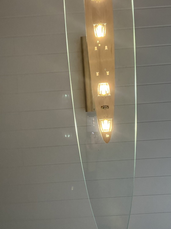 Image 1 of Lámpara colgante Gio Queen Elisabeth de 140 cm con cristal transparente.