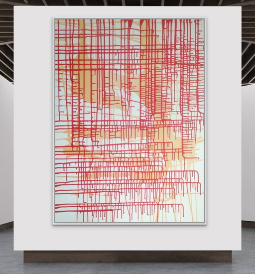 Natia Antadze Abstract Composition Red
