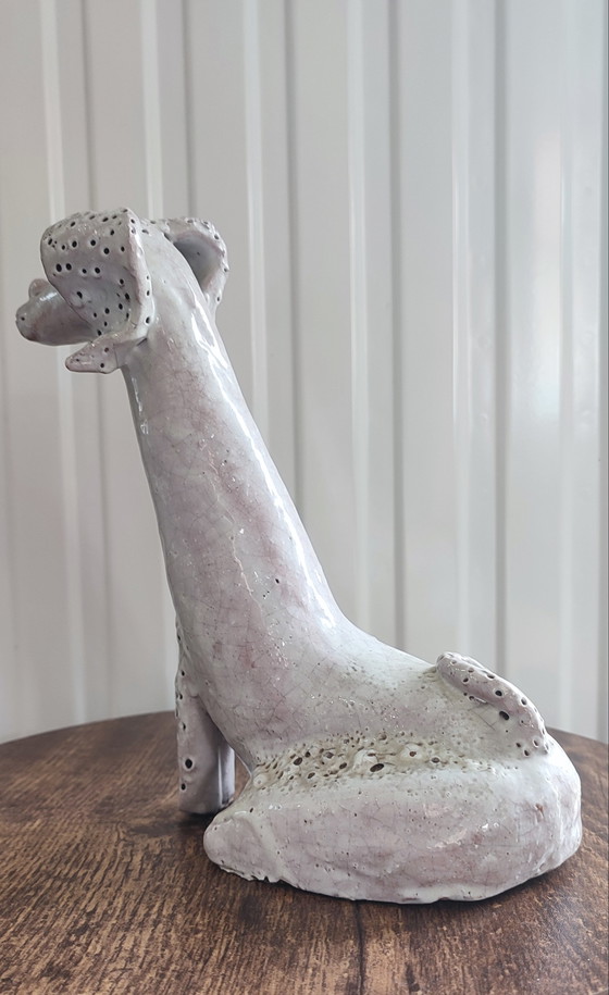 Image 1 of Ancient zoomorphic sculpture glazed terracotta