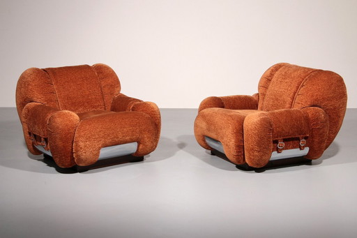 Chaises longues conçues dans le style d'Adriano Piazzesi Italie