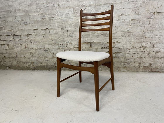 Image 1 of Chaise en teck vintage Bouclè by Georg Leowald