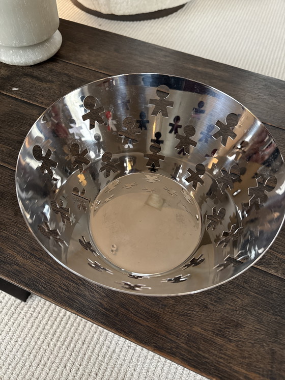 Image 1 of Alessi Girotondo durchbrochener Korb – Obstschale. Silber.