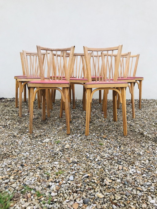 Set van 50 Baumann No. 12 Bistro-stoelen