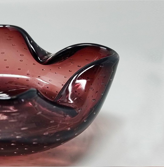 Image 1 of Magnifique cendrier ou vide-poches des années 1960, signé Flavio Poli pour Seguso. Fabriqué en Italie.