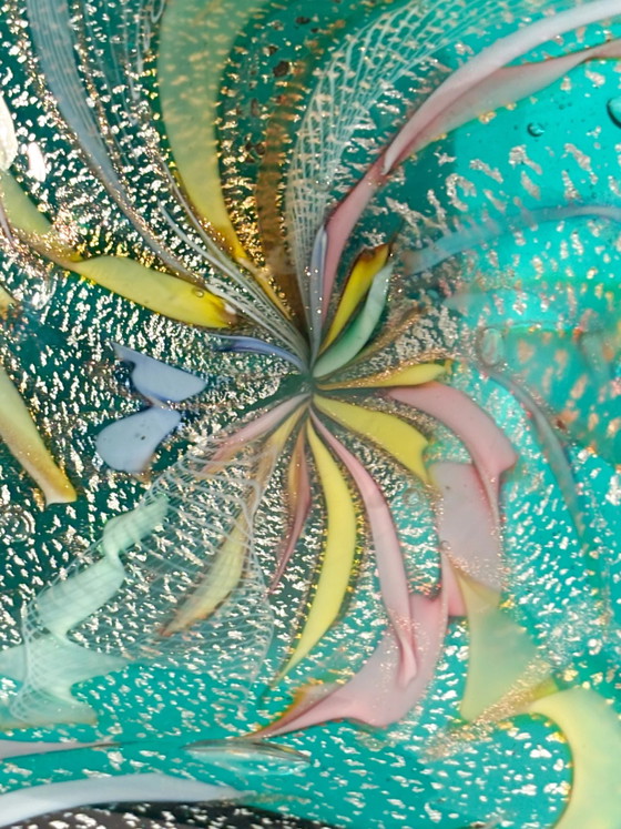 Cenicero de cristal de Murano verde de los años 70 – Objetos decorativos, Murano Glass (photo 6 of 14)