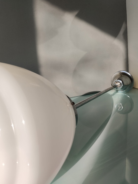 Image 1 of GISO - Ceiling Lamp - Opaline Glass - Art Deco School Lamp Netherlands - Art Deco - 1930-1940