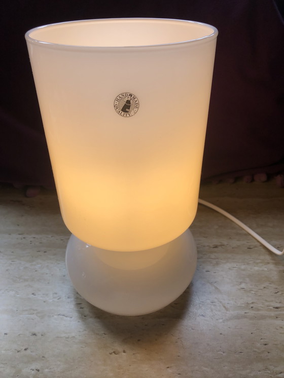 Image 1 of Ikea witte Lykta tafellamp - modèle champignon - nieuwstaat