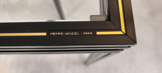 Image 1 of 😍✨ Wunderschöner Konsolentisch von Pierre Vandel Paris, 1970er Jahre, schwarzer Lack, in sehr gutem Zustand ✨😍