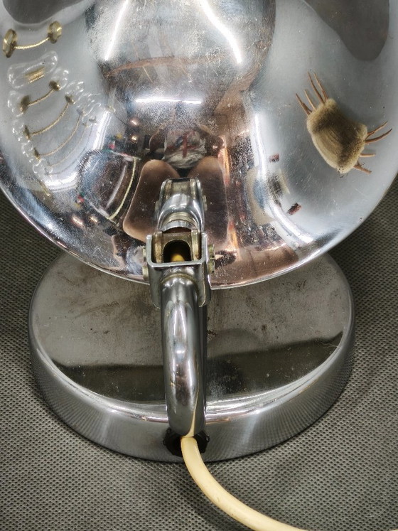 Lampe de table chromée Bauhaus des années 1930, modèle 3530, par Napako, Tchécoslovaquie – Metal (photo 4 of 10)
