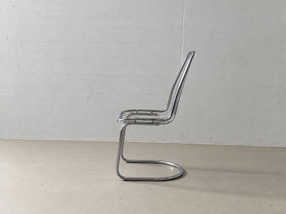4 Cantilever Wire Chairs in Chrome, 1970s – Side chairs (photo 11 of 15)
