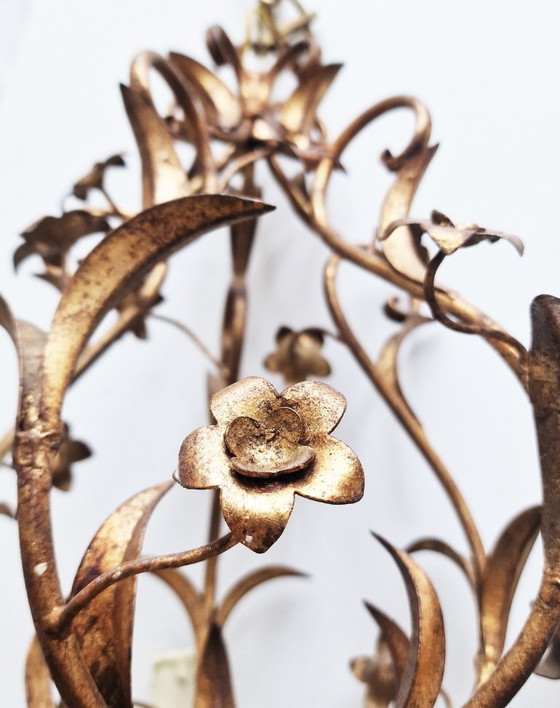 Image 1 of Lampadario vintage nello stile di Luci Ferro Battuto – 5 luci