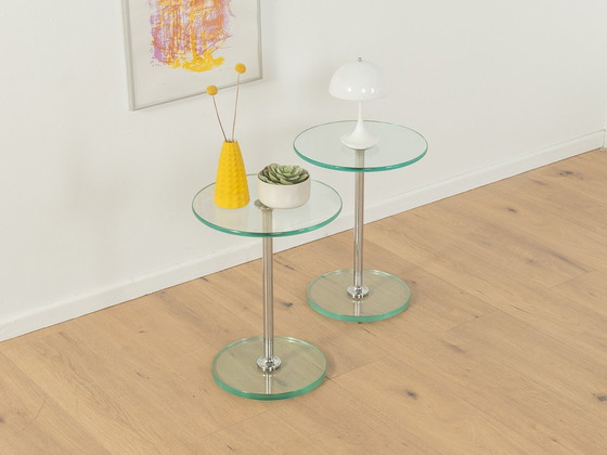 Image 1 of Ensemble de tables en verre des années 80, Peter Draenert