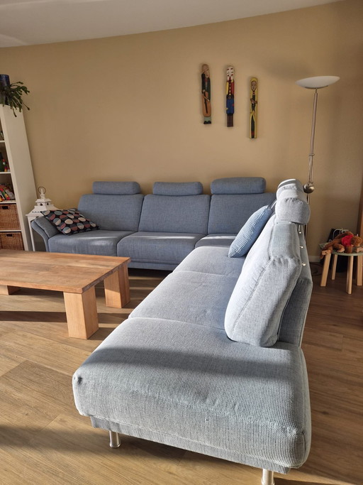 Sofá esquinero Blue Musterring, como nuevo, de 3 piezas.