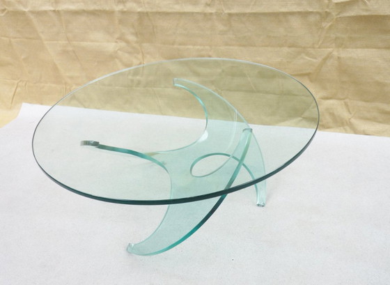 Tavolino da caffè con elica in vetro – Ronald Schmitt, Tavolini da caffè, Glass (photo 6 of 7)